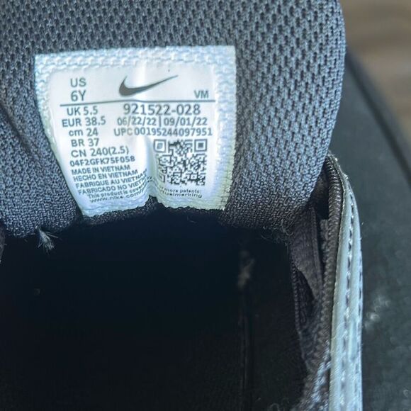 NIKE AIR MAX 97 (GS) BLACK/BLACK-SPORT RED-WHITE Sz:6y - Picture 6 of 6